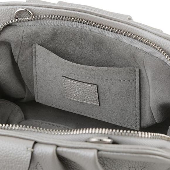 Louis Vuitton Shoulder Bag Gray Perforation Mahina Leather Trimming - Picture 6 of 9